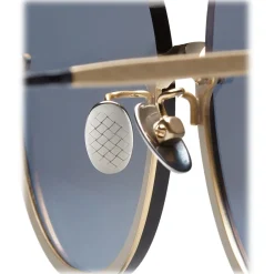 Bottega Veneta - Light Metal Cat Eye Sunglasses - Blue - Sunglasses - Eyewear - Avvenice
