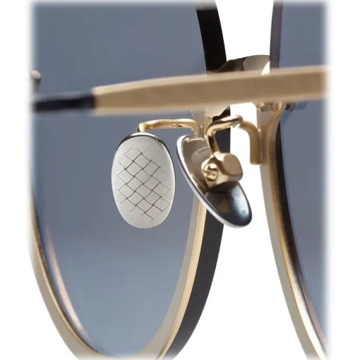 Bottega Veneta - Light Metal Cat Eye Sunglasses - Blue - Sunglasses - Eyewear - Avvenice