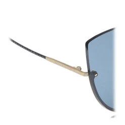 Bottega Veneta - Light Metal Cat Eye Sunglasses - Blue - Sunglasses - Eyewear - Avvenice