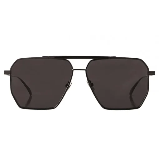 Bottega Veneta - Metal Aviator Sunglasses - Black Grey - Sunglasses - Eyewear - Avvenice