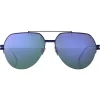 Bottega Veneta - Metal Aviator Sunglasses - Blue - Sunglasses - Eyewear - Avvenice