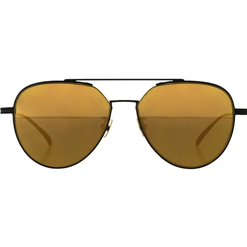 Bottega Veneta - Metal Aviator Sunglasses - Black Gold - Sunglasses - Eyewear - Avvenice