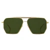 Bottega Veneta - Metal Aviator Sunglasses - Gold Green - Sunglasses - Eyewear - Avvenice^ Sunglasses & Eyewear