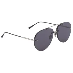 Bottega Veneta - Metal Aviator Sunglasses - Silver Grey - Sunglasses - Eyewear - Avvenice