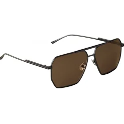Bottega Veneta - Metal Aviator Sunglasses - Black - Sunglasses - Eyewear - Avvenice^ Sunglasses & Eyewear