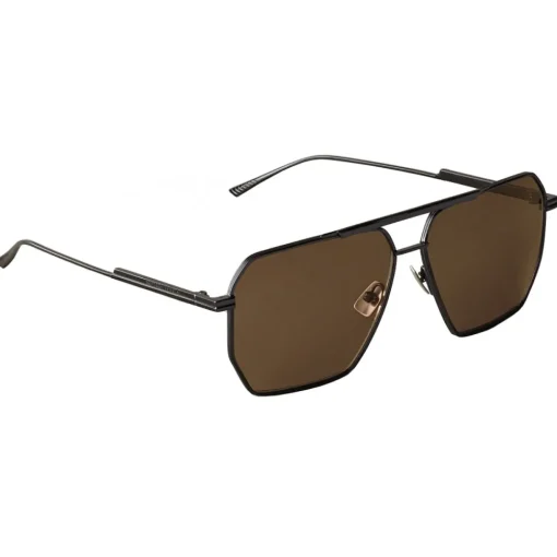 Bottega Veneta - Metal Aviator Sunglasses - Black - Sunglasses - Eyewear - Avvenice^ Sunglasses & Eyewear