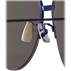 Bottega Veneta - Metal Aviator Sunglasses - Blue - Sunglasses - Eyewear - Avvenice
