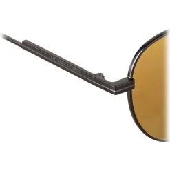 Bottega Veneta - Metal Aviator Sunglasses - Black Gold - Sunglasses - Eyewear - Avvenice
