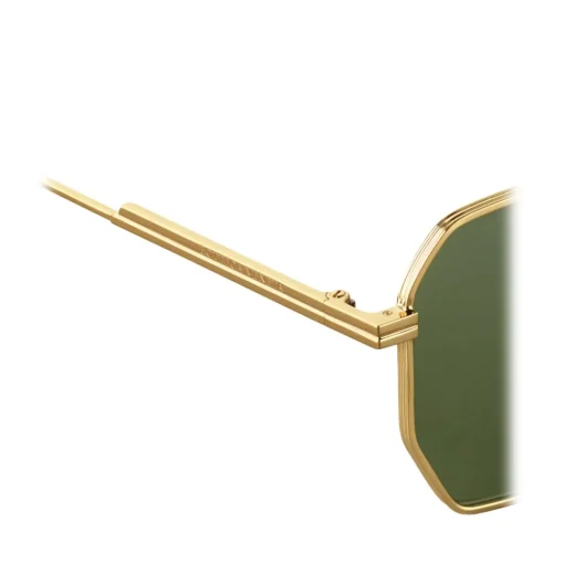 Bottega Veneta - Metal Aviator Sunglasses - Gold Green - Sunglasses - Eyewear - Avvenice^ Sunglasses & Eyewear
