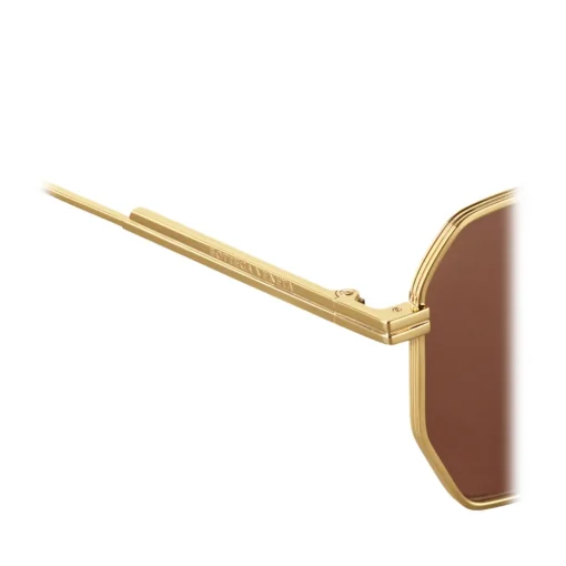 Bottega Veneta - Metal Aviator Sunglasses - Gold Light Brown - Sunglasses - Eyewear - Avvenice^ Sunglasses & Eyewear