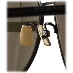 Bottega Veneta - Metal Aviator Sunglasses - Black Gold - Sunglasses - Eyewear - Avvenice