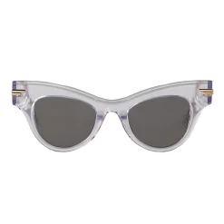 Bottega Veneta - The Original 04 Cat Eye Sunglasses - Transparent Grey - Sunglasses - Eyewear - Avvenice^ Sunglasses & Eyewear