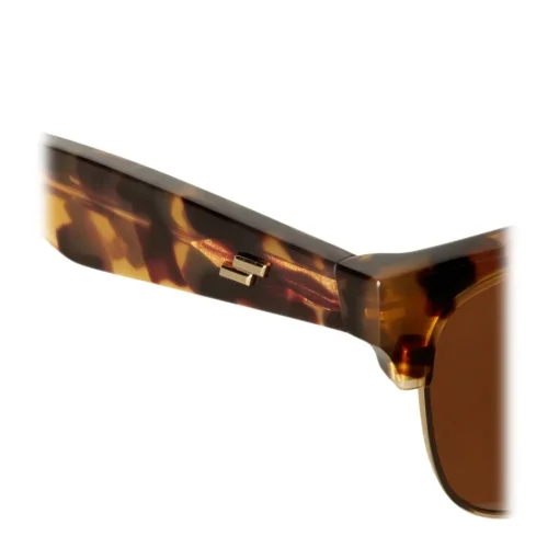 Bottega Veneta - The Original 03 Classic Sunglasses - Havana - Sunglasses - Eyewear - Avvenice