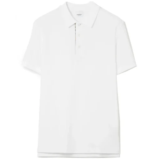 Burberry - Cotton Polo Shirt - White - Exclusive Collection - Avvenice