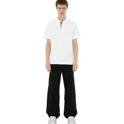 Burberry - Cotton Polo Shirt - White - Exclusive Collection - Avvenice