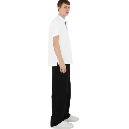 Burberry - Cotton Polo Shirt - White - Exclusive Collection - Avvenice