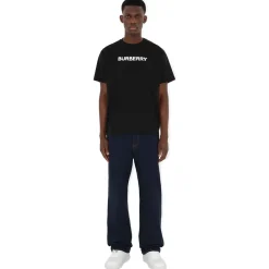 Burberry - Logo Cotton T-Shirt - Black - Exclusive Collection - Avvenice