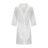 by Dariia Day - Long Silk Robe - Silver Grey - Fashion - New Collection - Mulberry Silk - Artisan Silk Robe - Luxury - Avvenice^ Shirts