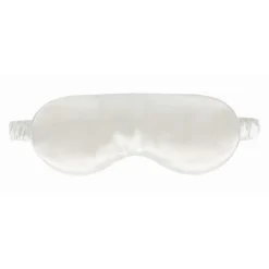by Dariia Day - Silk Eyemask - Powder White - Bedding - Home - Mulberry Silk - Artisan Silk Eyemask - Luxury - Avvenice