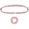 by Dariia Day - Silk Headband and Scrunchie Set - Blush Pink - Fashion - Mulberry Silk - Silk Headband and Scrunchie - Luxury - Avvenice