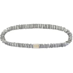by Dariia Day - Silk Headband - Silver Grey - Fashion - New Collection - Mulberry Silk - Artisan Silk Headband - Luxury - Avvenice