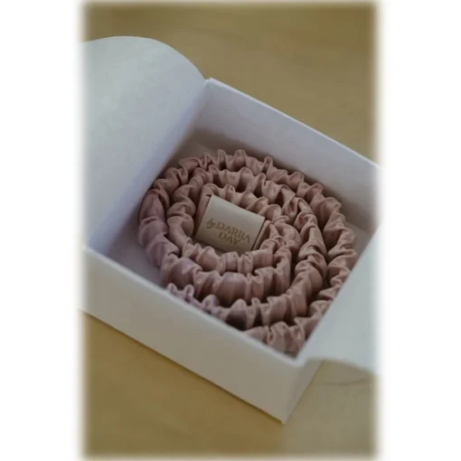 by Dariia Day - Silk Headband and Scrunchie Set - Blush Pink - Fashion - Mulberry Silk - Silk Headband and Scrunchie - Luxury - Avvenice