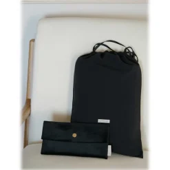 by Dariia Day - Silk Travel Set - Silver Grey - Fashion - New Collection - Mulberry Silk - Artisan Silk Travel Set - Luxury - Avvenice^ Bedding