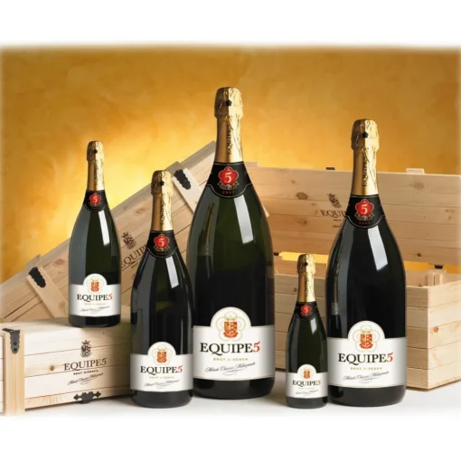 Equipe5 Cantina di Soave - - Sparkling Brut D.O.C. - Jeroboam with Wooden Case - 3 l - Sparkling Wines Classic Method Talent - Avvenice^ Wines
