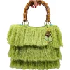CapriNina - Le Charleston - Fine Bag Handmade in Capri - Green - Handmade in Italy - Exclusive Luxury - Avvenice^ Bags & Trolley | Bags