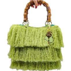 CapriNina - Le Charleston - Fine Bag Handmade in Capri - Green - Handmade in Italy - Exclusive Luxury - Avvenice^ Bags & Trolley | Bags