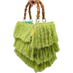 CapriNina - Le Charleston - Fine Bag Handmade in Capri - Green - Handmade in Italy - Exclusive Luxury - Avvenice^ Bags & Trolley | Bags