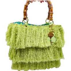 CapriNina - Le Charleston - Fine Bag Handmade in Capri - Green - Handmade in Italy - Exclusive Luxury - Avvenice^ Bags & Trolley | Bags