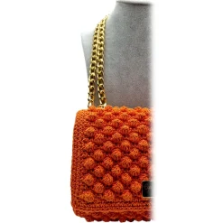 CapriNina - Ninetta Silke - Fine Bag Handmade in Capri - Orange - Handmade in Italy - Exclusive Luxury - Avvenice^ Bags & Trolley | Bags