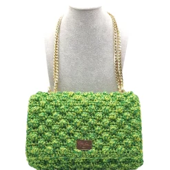CapriNina - Ninetta Versy - Fine Bag Handmade in Capri - Double Green - Handmade in Italy - Exclusive Luxury - Avvenice^ Bags & Trolley | Bags