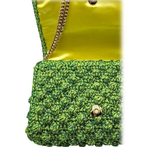 CapriNina - Ninetta Versy - Fine Bag Handmade in Capri - Double Green - Handmade in Italy - Exclusive Luxury - Avvenice^ Bags & Trolley | Bags