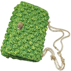 CapriNina - Ninetta Versy - Fine Bag Handmade in Capri - Double Green - Handmade in Italy - Exclusive Luxury - Avvenice^ Bags & Trolley | Bags