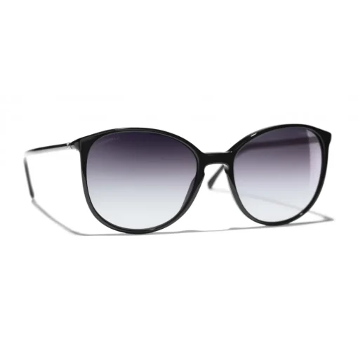 Chanel - Butterfly Sunglasses - Black Gray - Eyewear - Avvenice