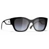 Chanel - Butterfly Sunglasses - Black Gray - Eyewear - Avvenice