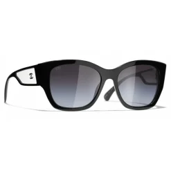 Chanel - Butterfly Sunglasses - Black Gray - Eyewear - Avvenice