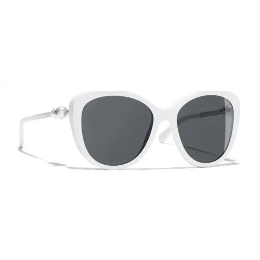 Chanel - Butterfly Sunglasses - White Gray - Eyewear - Avvenice^ Sunglasses & Eyewear