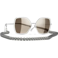 Chanel - Butterfly Sunglasses - Silver Gold - Eyewear - Avvenice^ Sunglasses & Eyewear