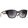 Chanel - Butterfly Sunglasses - Dark Red White Gold - Eyewear - Avvenice^ Sunglasses & Eyewear