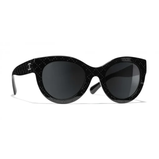 Chanel - Butterfly Sunglasses - Black Gray - Eyewear - Avvenice