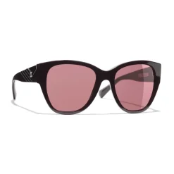 Chanel - Butterfly Sunglasses - Burgundy - Eyewear - Avvenice