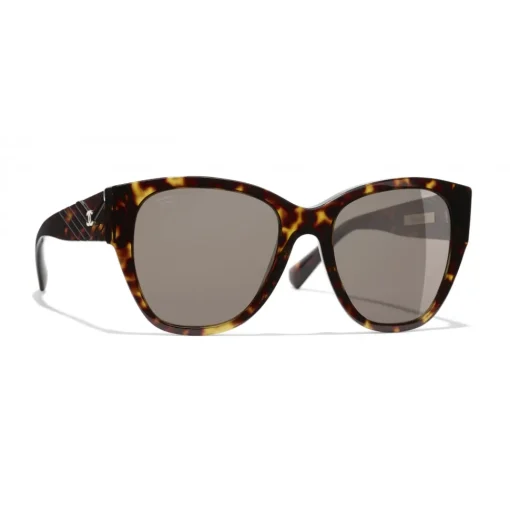 Chanel - Butterfly Sunglasses - Dark Tortoise Brown - Eyewear - Avvenice