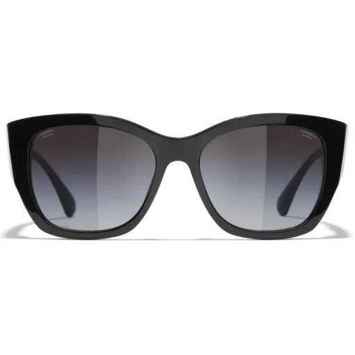 Chanel - Butterfly Sunglasses - Black Gray - Eyewear - Avvenice
