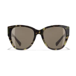 Chanel - Butterfly Sunglasses - Green Tortoise Brown - Eyewear - Avvenice^ Sunglasses & Eyewear