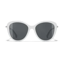 Chanel - Butterfly Sunglasses - White Gray - Eyewear - Avvenice^ Sunglasses & Eyewear