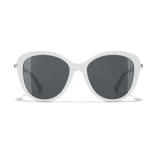 Chanel - Butterfly Sunglasses - White Gray - Eyewear - Avvenice^ Sunglasses & Eyewear