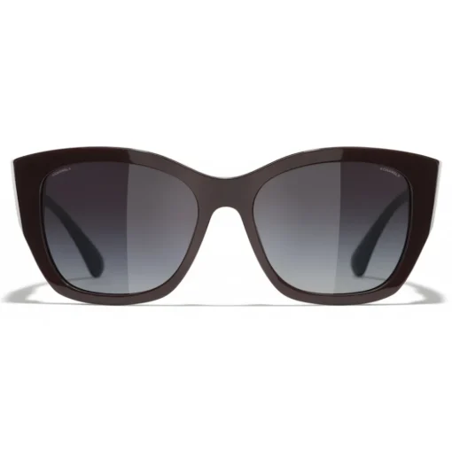 Chanel - Butterfly Sunglasses - Dark Red White Gold - Eyewear - Avvenice^ Sunglasses & Eyewear